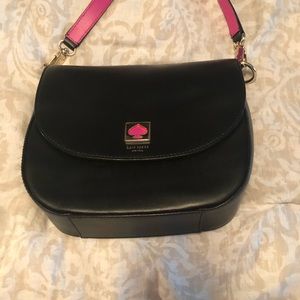 Kate Spade Black and Hot Pink Purse